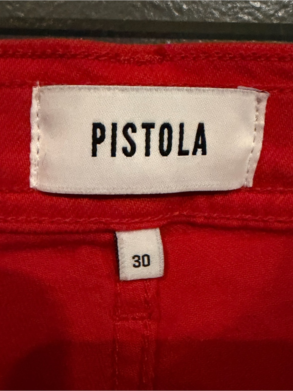 pistola Red Flare Wide Leg Jeans - Picture 3 of 5